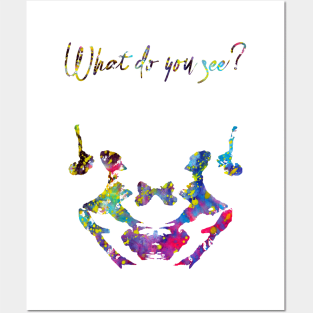 Rorschach inkblot test Posters and Art